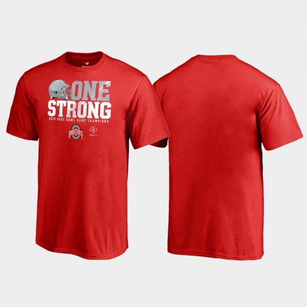 Ohio State Buckeyes Youth Endaround 2019 For Champions Rose Bowl Scarlet College Football T-Shirt 2404WUKC1